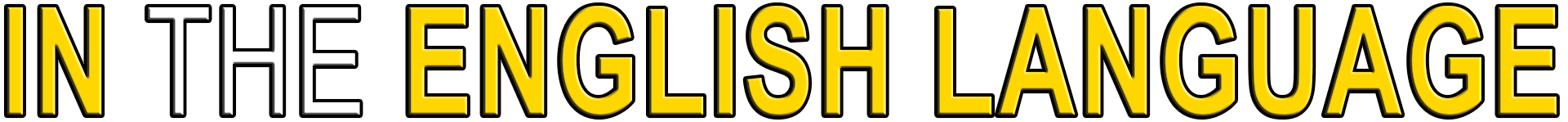 IN THE ENGLISH LANGUAGE